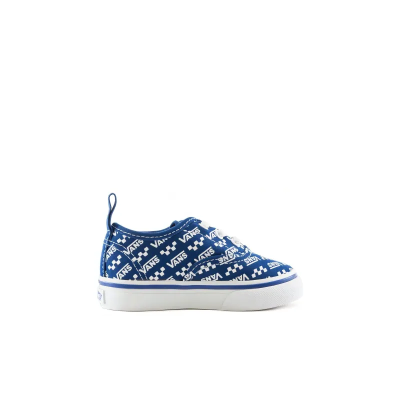 Vans Authentic   Elastic Laces Toddler 'Logo Repeat - True Blue'-1
