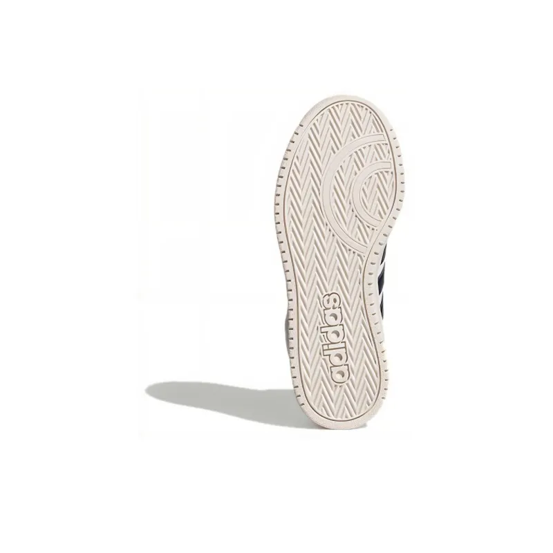 Adidas Neo Hoops 2.0 K Wear Resistant Mid Top Kids' Skateboarding Shoes White Black Kids'-5