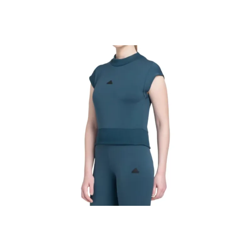 Adidas Z.N.E. Collection Crop Tops Women's Night Blue-4