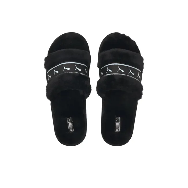 Puma Fluff Remix Slide Jr 'Black White' GS-2