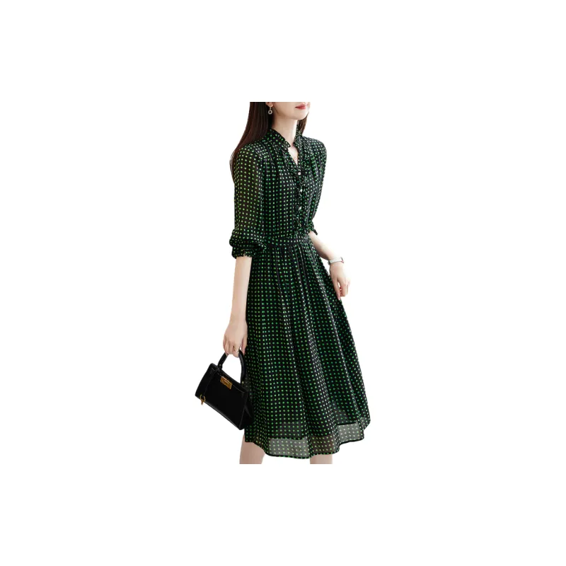 Dme Long Sleeved Dresses Women's Green-2