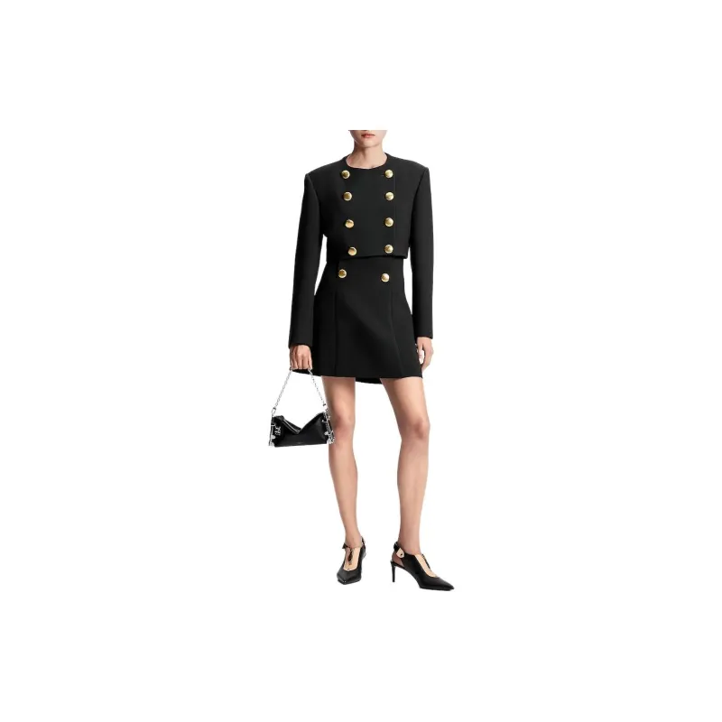 LOUIS VUITTON Hammered Button Skirt-2