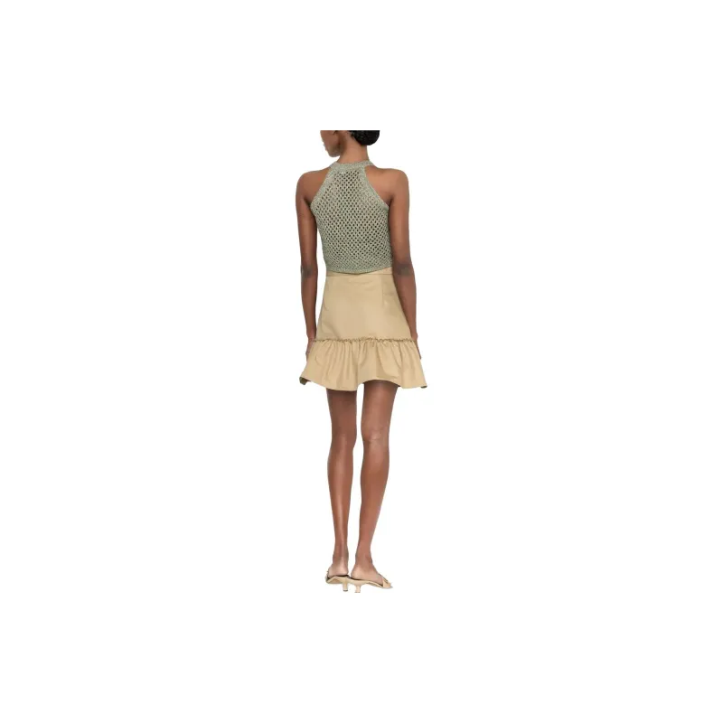 Sandro Casual Short Skirts Women's Beige-2