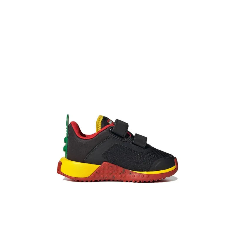 Adidas Sport Dna Low Top Sports Casual Shoes Black Red Yellow Infant And Toddler-1