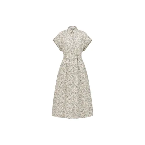 DIOR Short-Sleeved Dresses Women's White