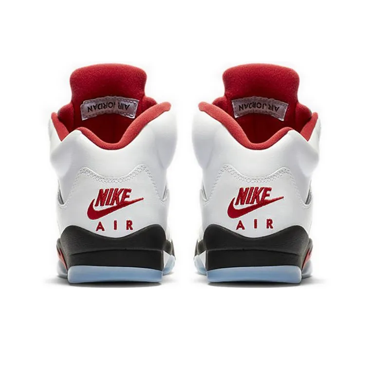 Jordan 5 Retro Fire Red Silver Tongue 2020 GS-4