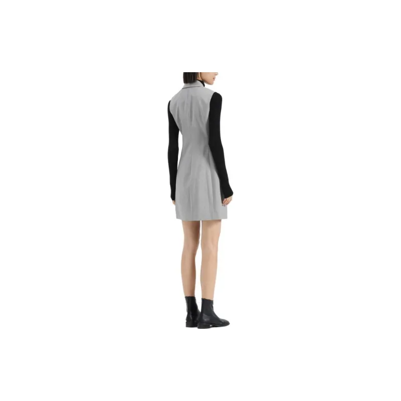 THEORY Sleeveless Dress Women's Light Gray-2