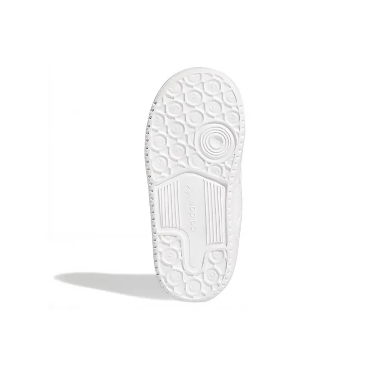 Adidas Originals FORUM Iridescent Slip Resistant Low Top Skateboard Shoes White Blue Infant And Toddler-5