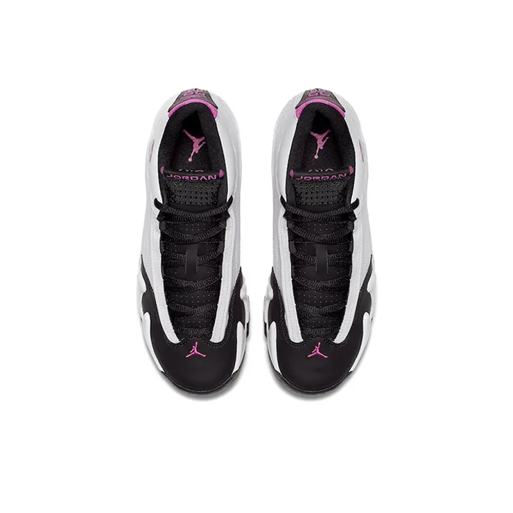 Jordan 14 Retro Fuchsia Flash Black Toe GS-3