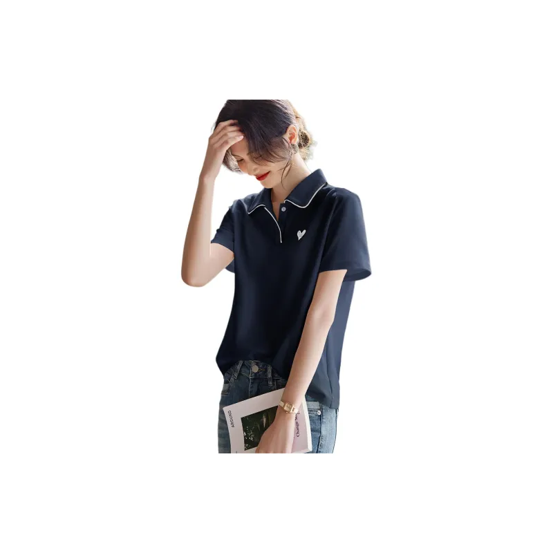 XWI T Shirts Women's Navy Blue-2
