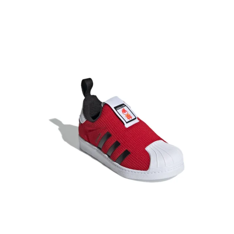 Adidas Originals SUPERSTAR 360 Breathable Low Top Kids' Skateboarding Shoes Red Children Aged 3 7 Years Old-2