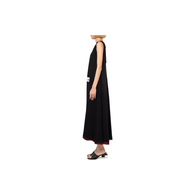 Maison Mihara Yasuhiro SS24 Sleeveless Dress Women's Black Red-4