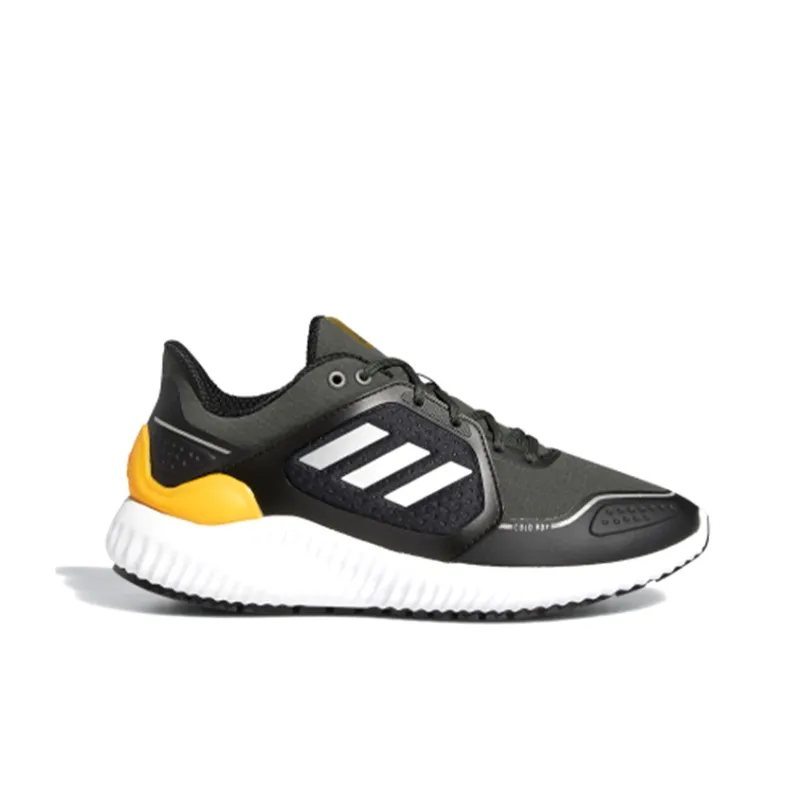 Adidas Climawarm Bounce J Anti Slip Wear Resistant Low Top Running Shoes Black White Yellow Teenagers-1