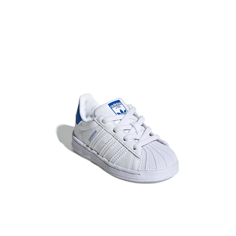 Adidas Originals Slip Resistant Low Top Toddler Shoes White Blue Infant And Toddler-2