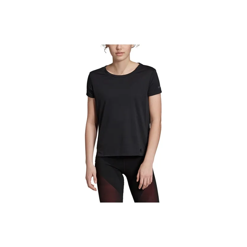 Adidas Set in Sleeve T Shirt Women's Black-2
