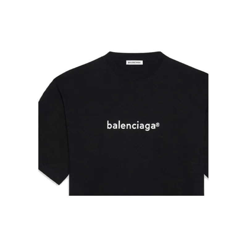 Balenciaga Copyright Large Fit T Shirt 'Black'-2