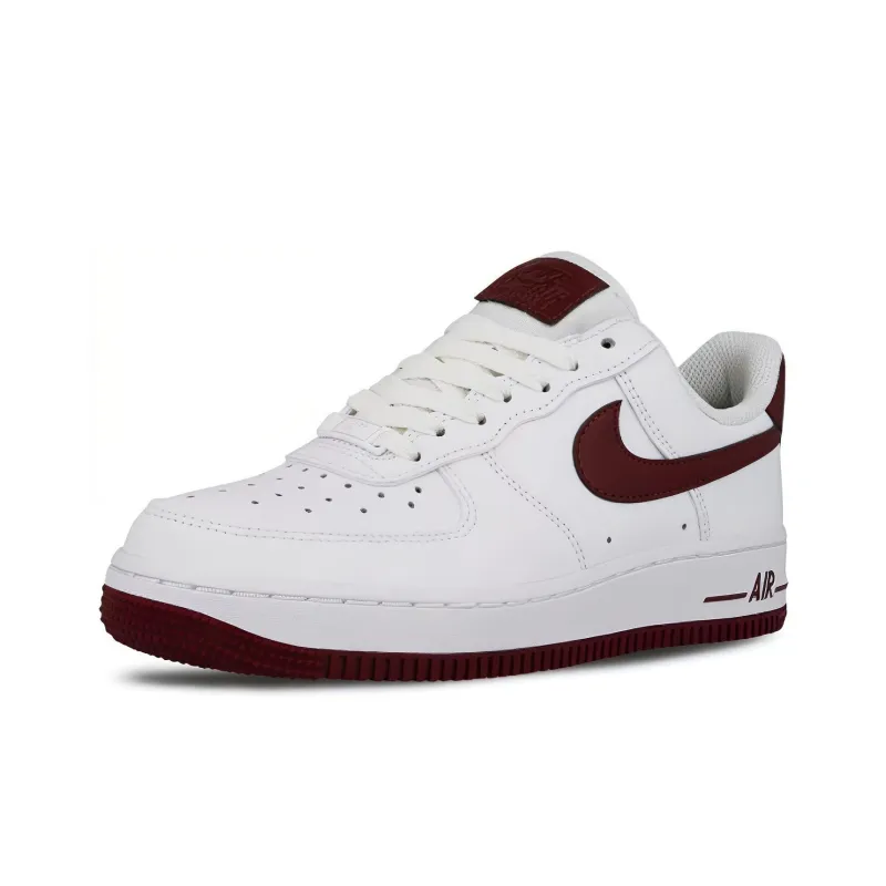 Nike Air Force 1 Low Patent White Bordeaux Women's-2