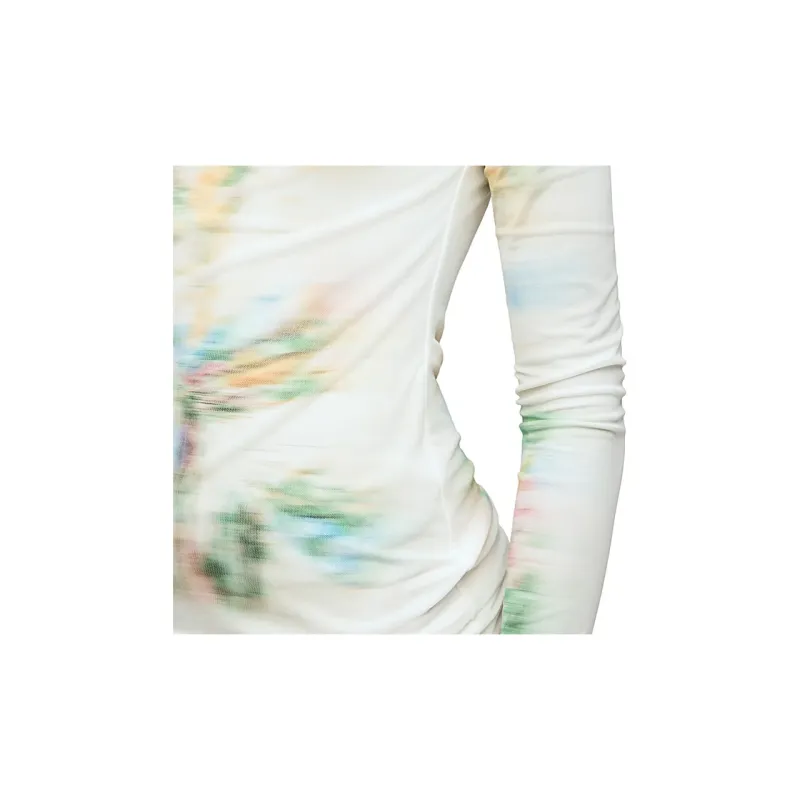 LOEWE Blurred Printed Long Sleeved Top-4
