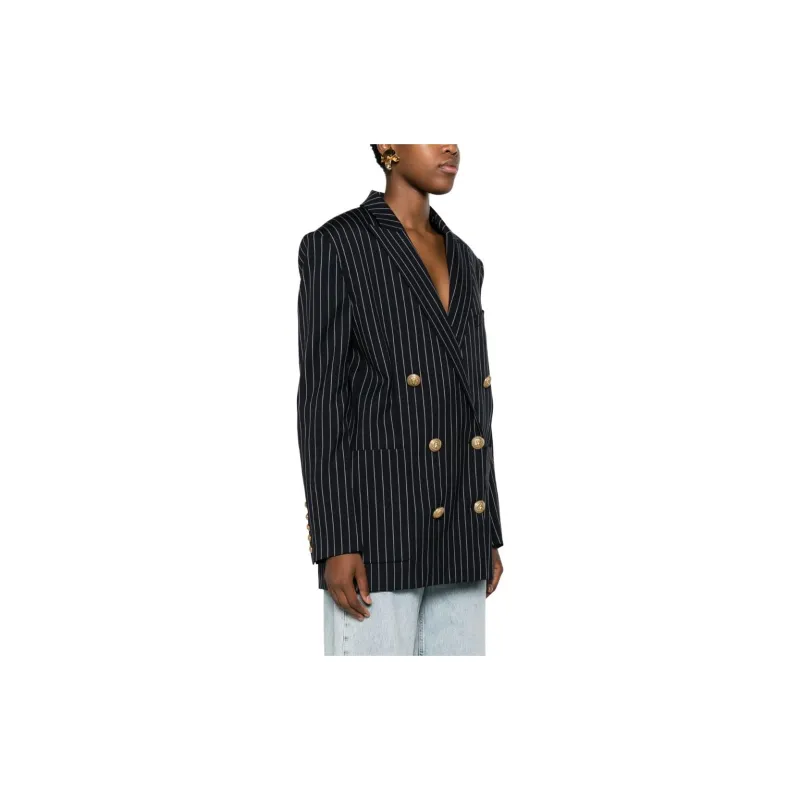 BALMAIN Business Suit Coat Women's Marine Blue-3