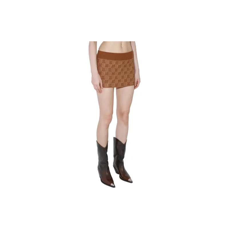 Misbhv Casual Short Skirts Women's Brown-1