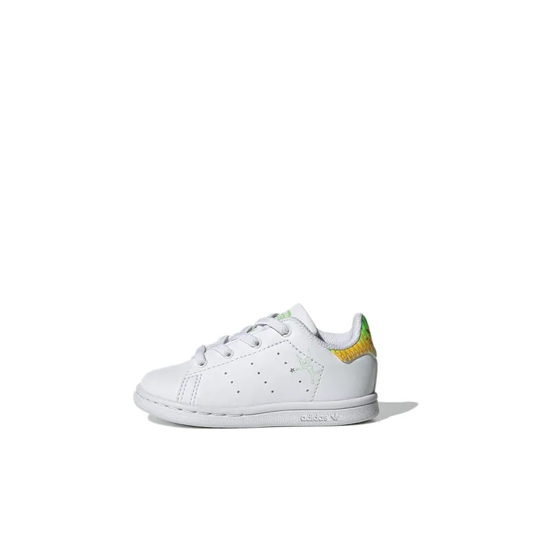 Disney x Adidas Originals STAN SMITH Wear-Resistant Low-Top Toddler Shoes White Infant And Toddler-0