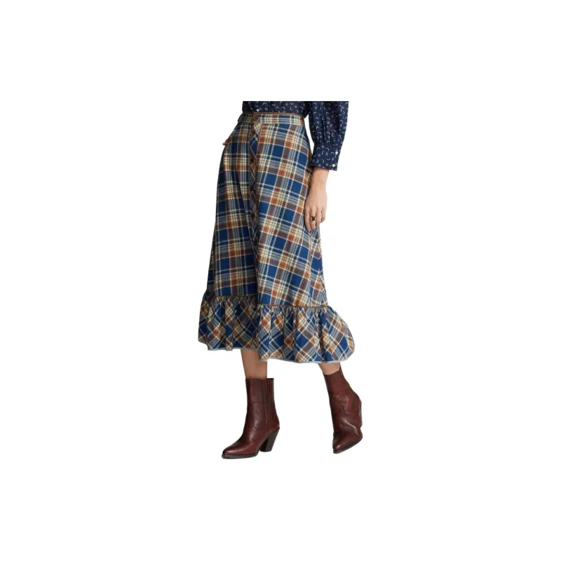 Polo Ralph Lauren Sadie Cotton linen Blend Skirt-3