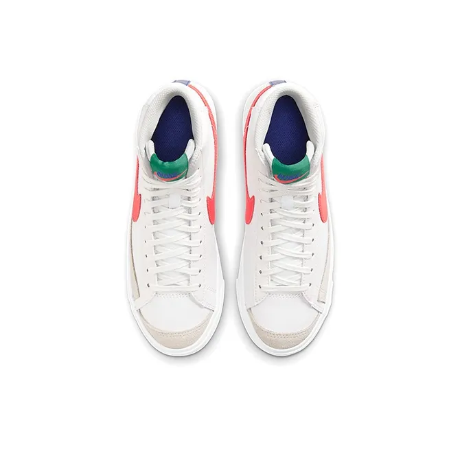Nike Blazer Mid 77 GS Platinum Tint Bright Crimson-3