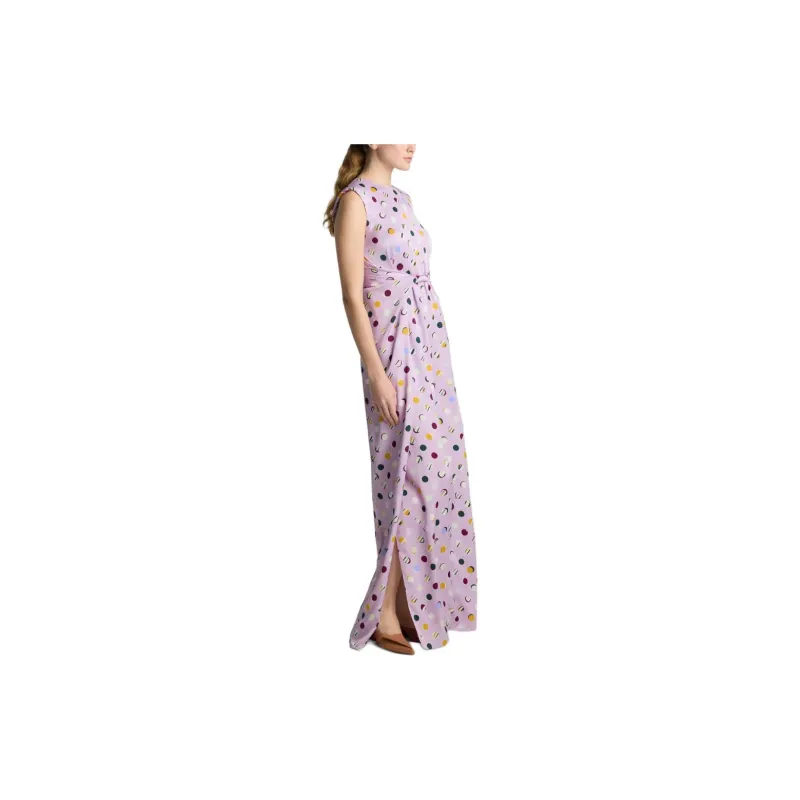 St. John SS24 Sleeveless Dress Women's Purple-3