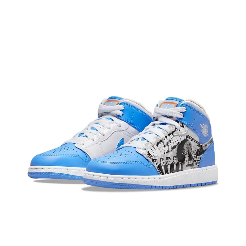 Jordan 1 Mid Sneaker School Game Winner GS-2