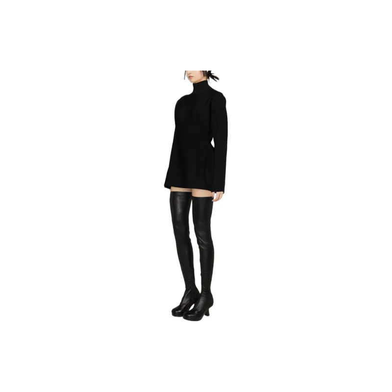 Balenciaga Women's Hourglass Turtleneck Sweater Black-3