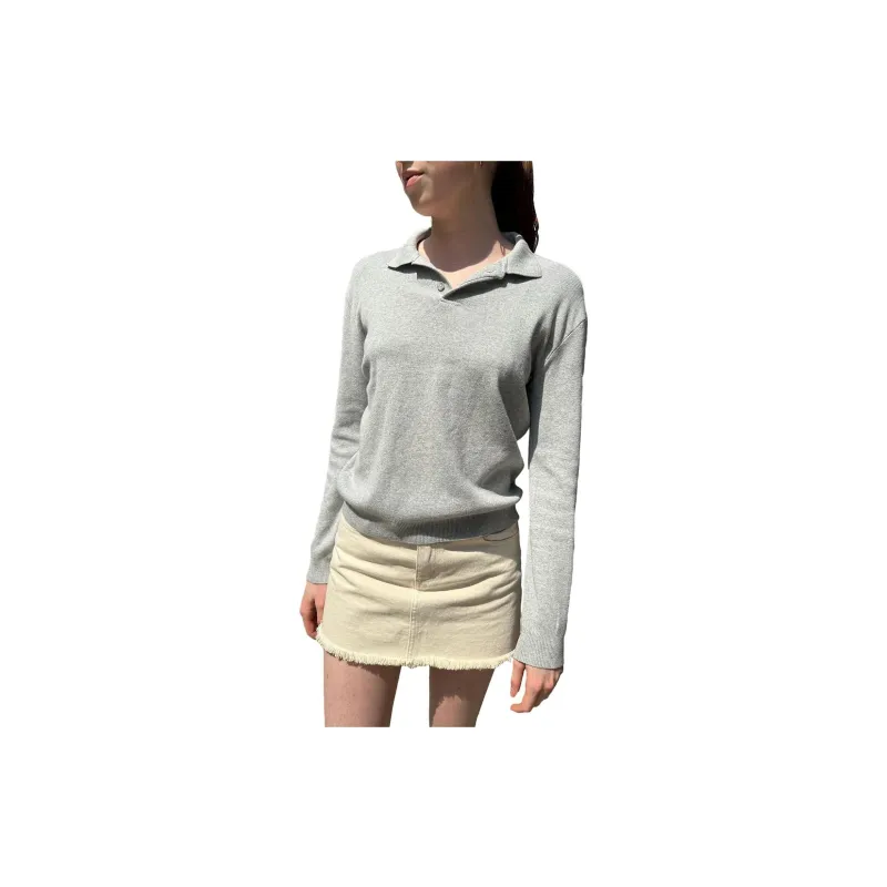 Brandy Melville Polo Shirts Women's Gray-1