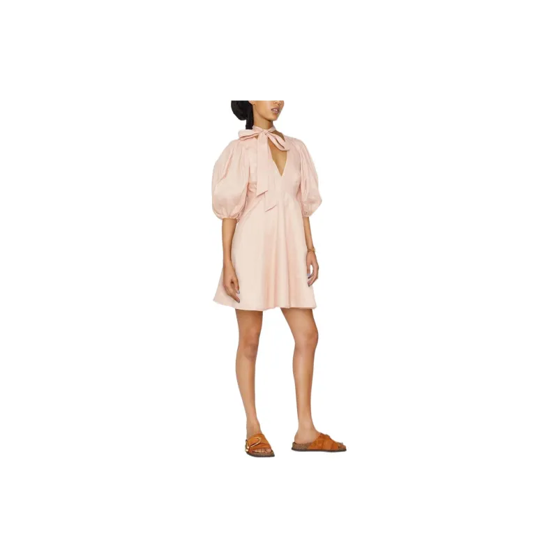 Zimmermann Short-Sleeved Dresses Women's Pink-2