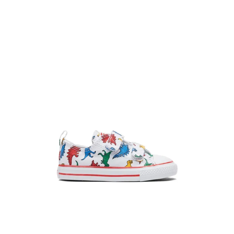 Converse Chuck Taylor All Star Low Hook And Loop TD 'Dinoverse Print'-1