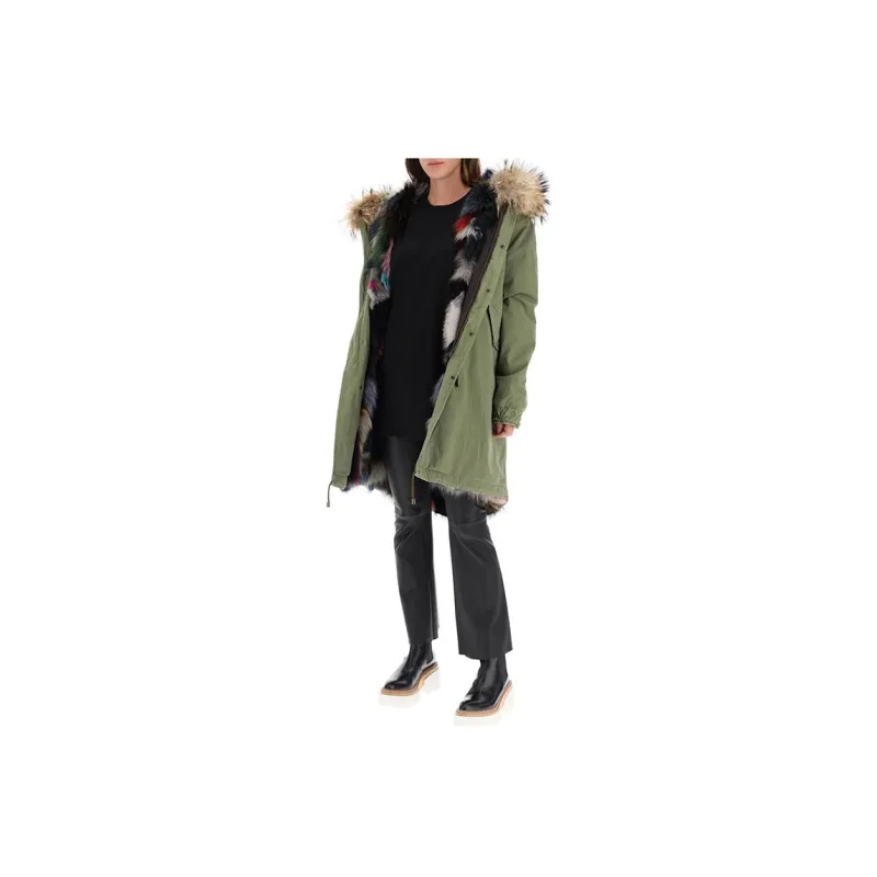 MR&MRS Parka Coats Women's Green-5