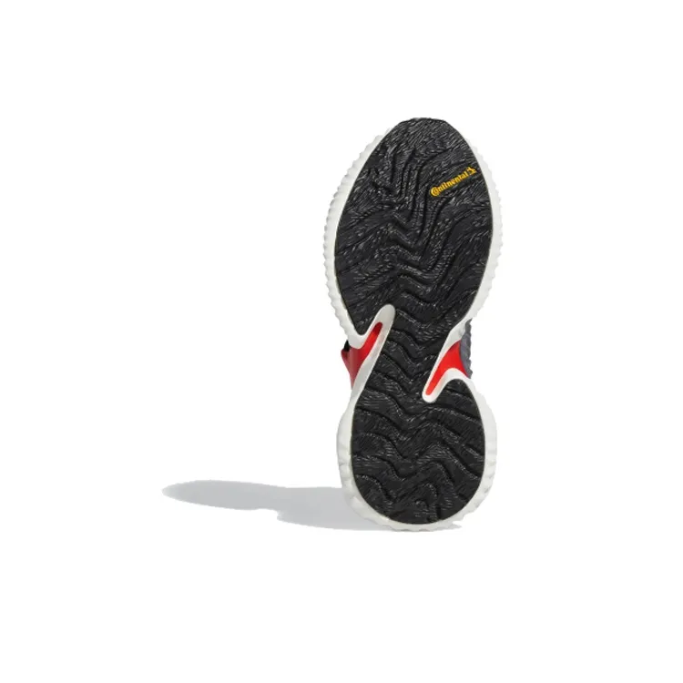 Adidas Alphabounce Instinct CC J Low Top Kids' Running Shoes Gray Red Teenagers-4