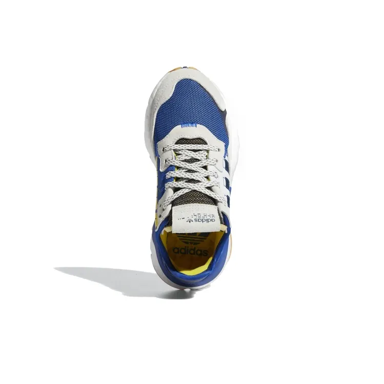 Adidas Originals Nite Jogger Non slip Lightweight Casual Shoes Gray Blue Teenagers-3