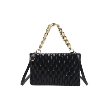 NOMK PU With Synthetic Leather One Shoulder Handbag Women's Black/Red/Brown/White/Gold/Silver