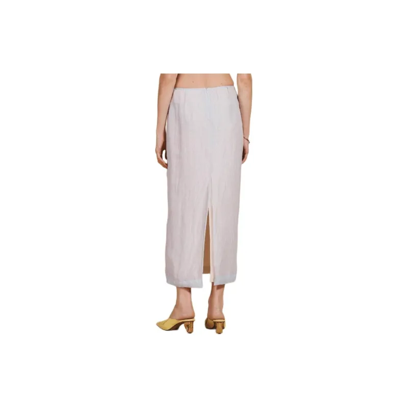 ZARA Casual Long Skirts Women's Light Blue-2