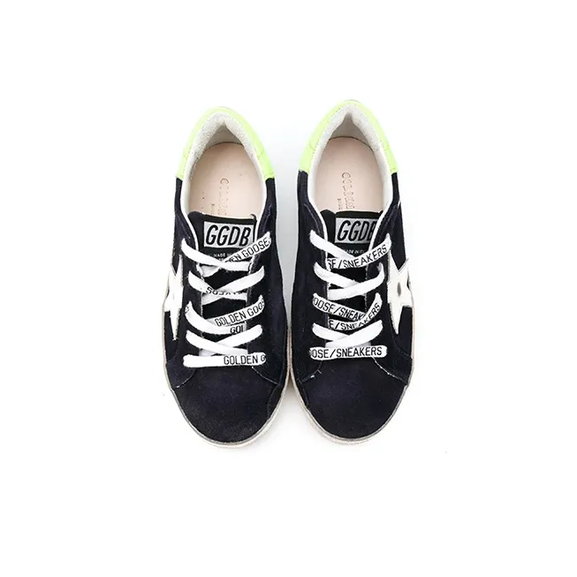 Golden Goose Super Star Anti Slip Wear Resistant Low Top Kids Lifestyle Shoes Black Teenagers-3