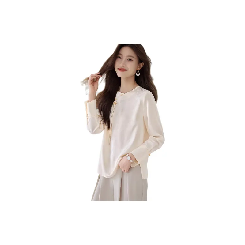 Mo Han Yi Mei Shirt Women's Ecru-1