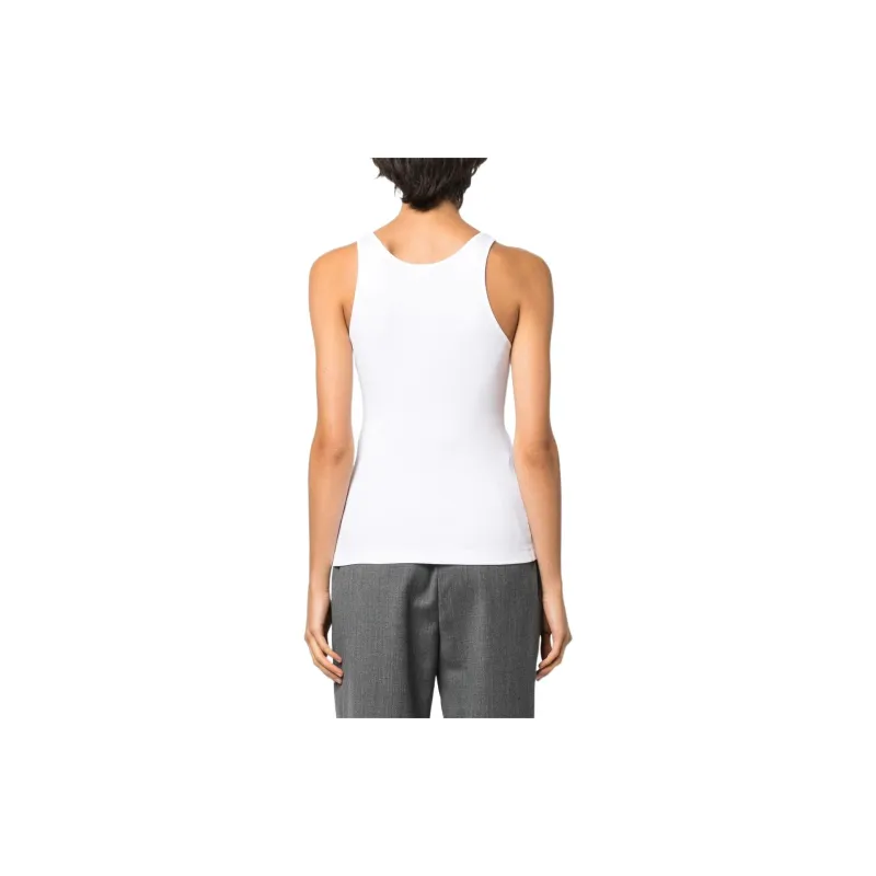TOTEME Fine Curved Ribbed Tank Top-2