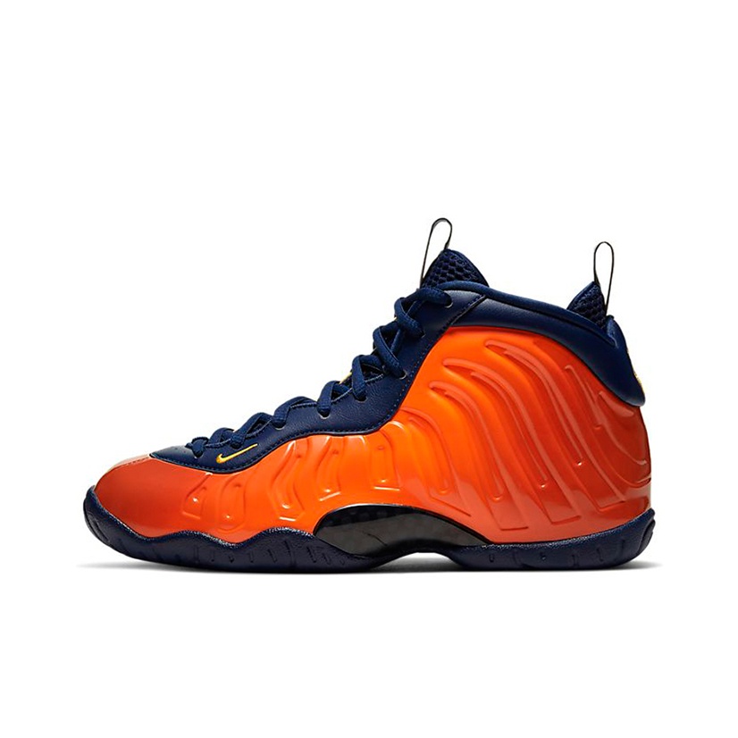 Nike foamposite orange and blue hotsell