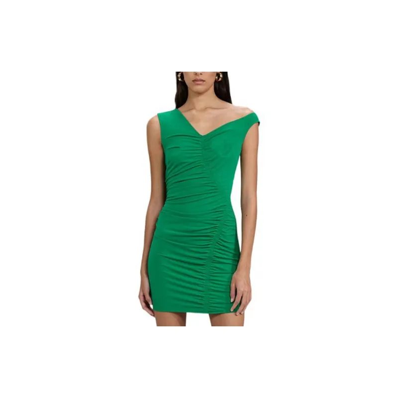 Self portrait FW22 Sleeveless Dress Women's Grass Green-2