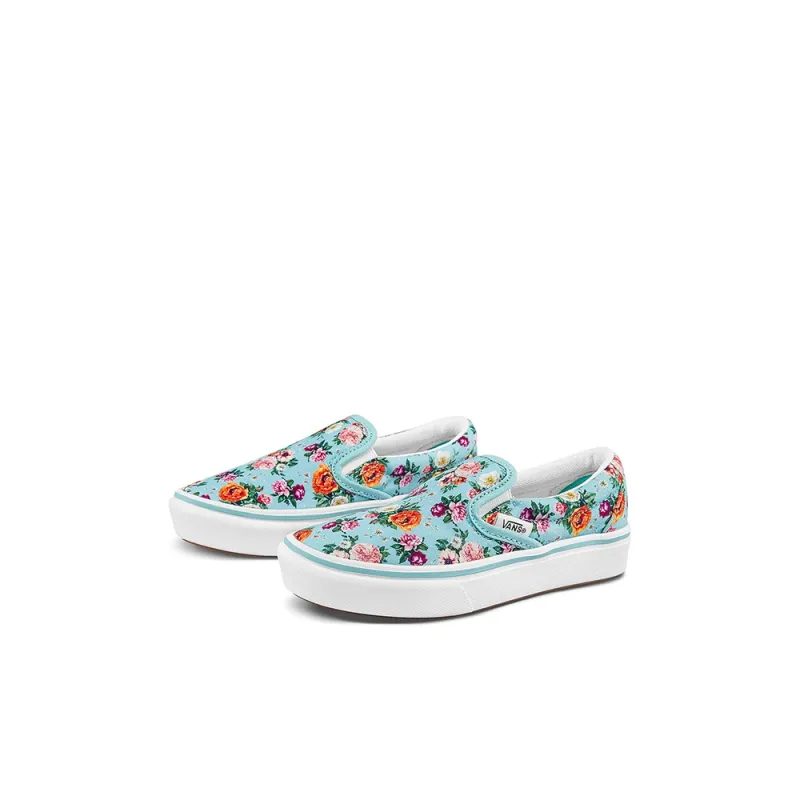 Vans Slip on Lightweight Low Top Kids' Skateboarding Shoes Blue Children Aged 3 7 Years Old-1
