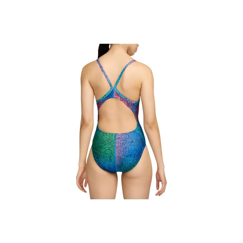 Nike One piece Swimsuit Women's Shocking Green-3