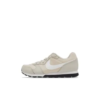 Nike MD Runner 2 Slip Resistant Breathable Low Top Running Shoes GS Gray White