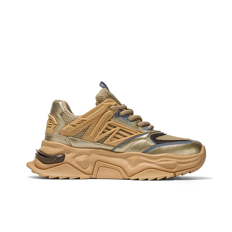 YIVELOVE Anti-Slip And Wear-Resistant Height Increasing Low-Top Chunky Sneakers Men's-5