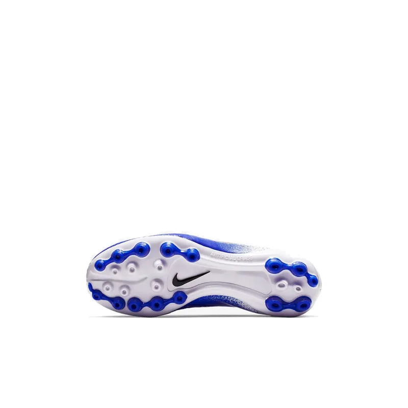 Nike Phantom Venom Anti-Slip And Wear-Resistant Breathable Low-Top Kids' Soccer Shoes Blue White Kids'-3