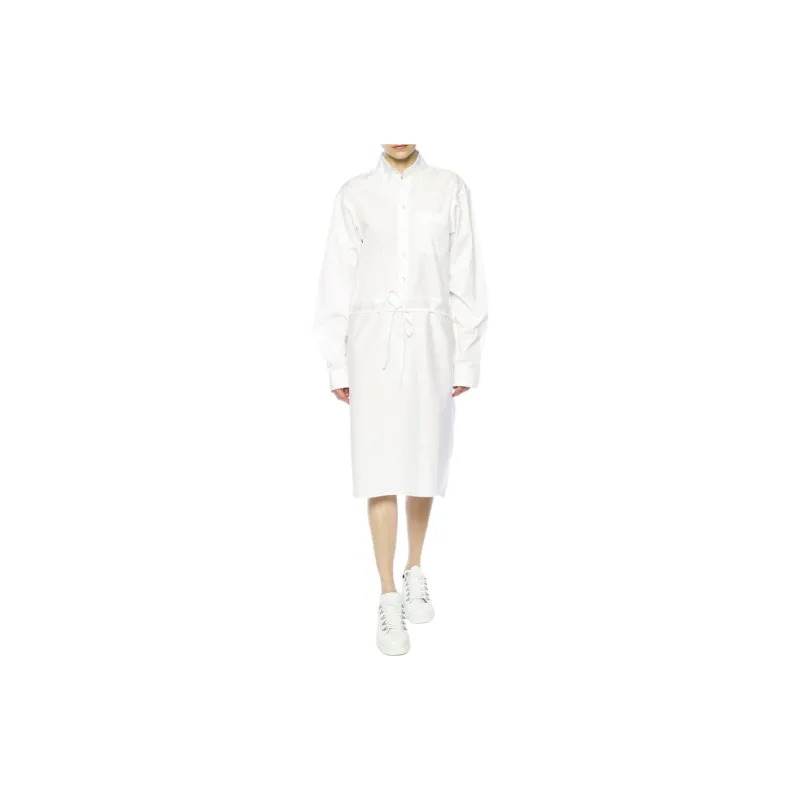 Vetements Long Sleeved Dresses Women's White-1