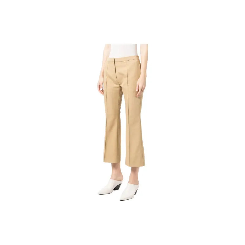 JIL SANDER Knitted Sweatpants Women's Camel Brown-1